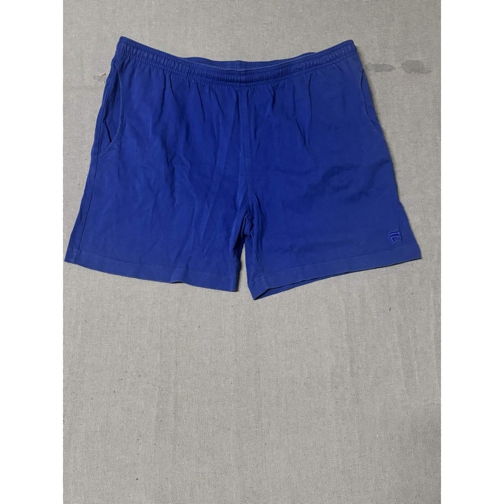 FILA Mens XL Blue Cotton Jersey Athletic Shorts